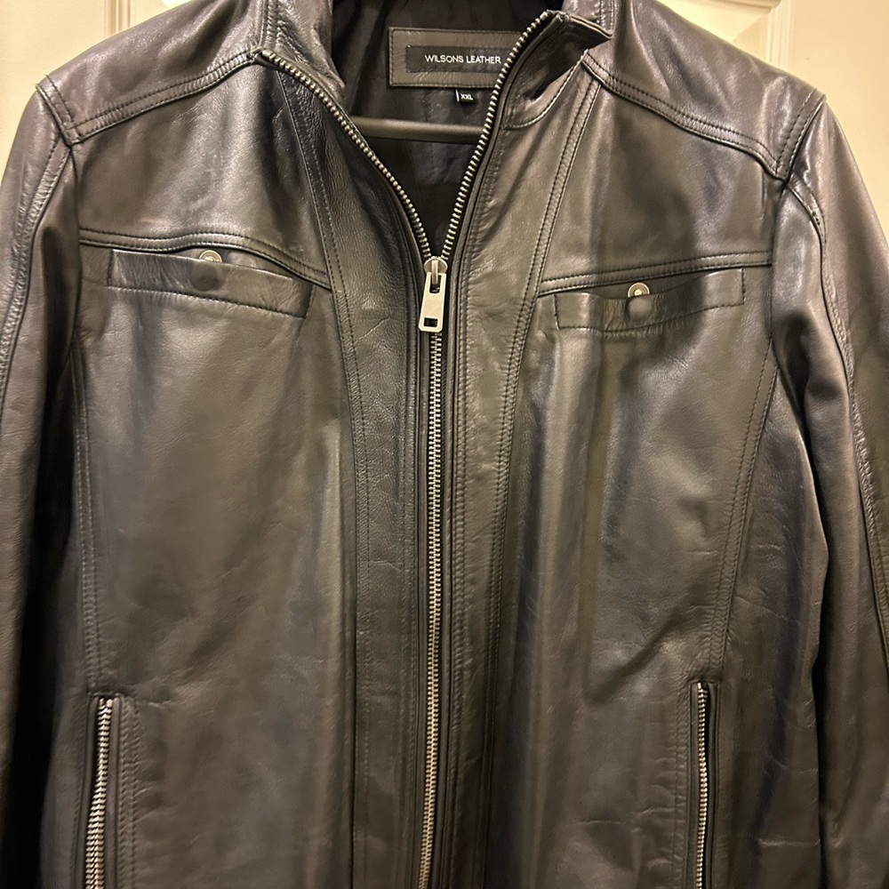 BLACK LEATHER JACKET